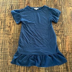 Loft XS loose fit navy shirt dress